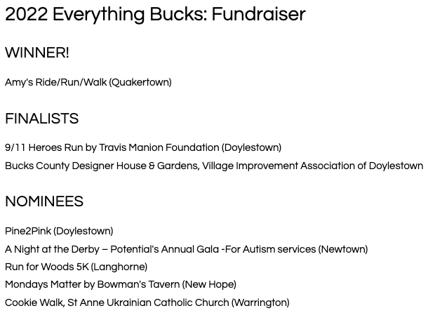 2022 Everything Bucks - Fundraiser